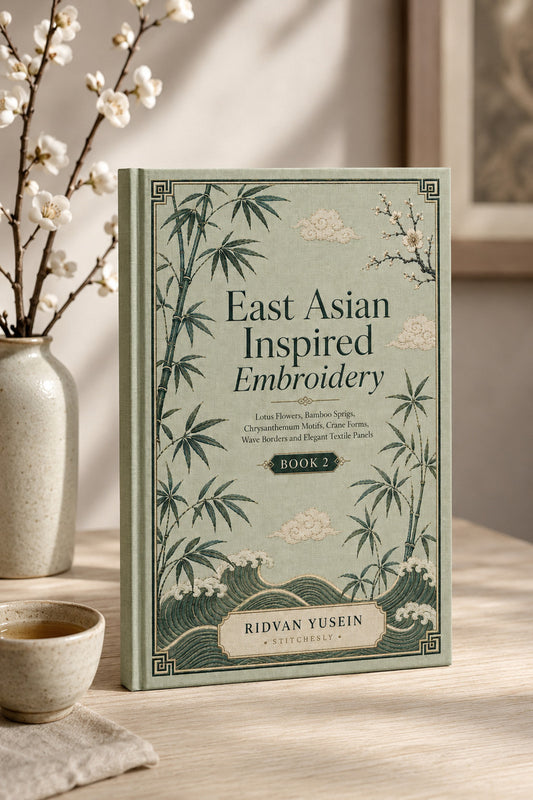 East Asian Inspired Embroidery 2 Book 02 from East Asian Inspired Embroidery Book 2, a digital embroidery design reference for machine embroidery designs, embroidery patterns and embroidery design reference.
