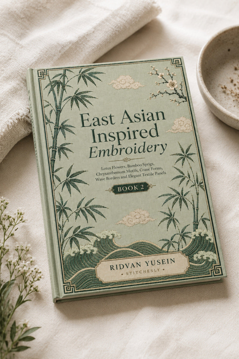 East Asian Inspired Embroidery 2 Book from East Asian Inspired Embroidery Book 2, a digital embroidery design reference for machine embroidery designs, embroidery patterns and embroidery design reference.