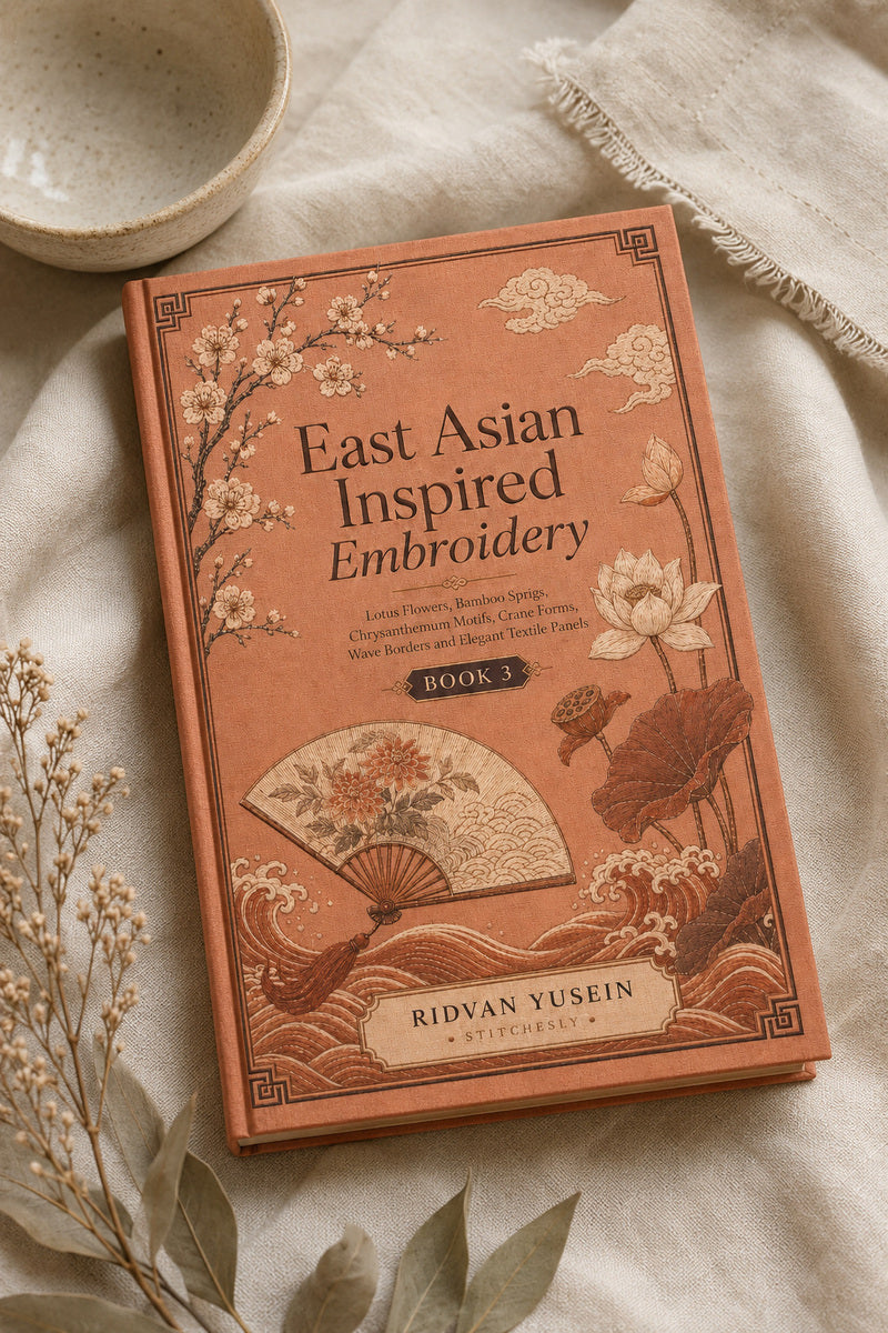 East Asian Inspired Embroidery 3 Book 02 from East Asian Inspired Embroidery Book 3, a digital embroidery design reference for machine embroidery designs, embroidery patterns and embroidery design reference.