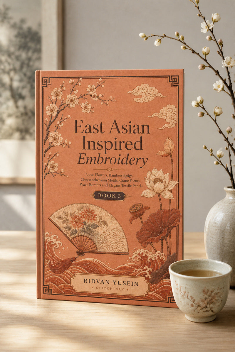 East Asian Inspired Embroidery 3 Book from East Asian Inspired Embroidery Book 3, a digital embroidery design reference for machine embroidery designs, embroidery patterns and embroidery design reference.