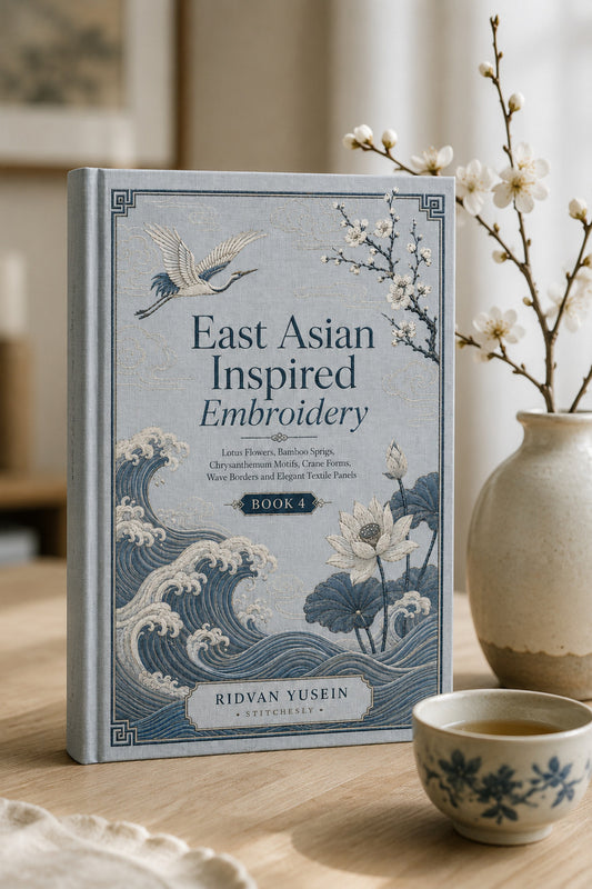 East Asian Inspired Embroidery 4 Book 02 from East Asian Inspired Embroidery Book 4, a digital embroidery design reference for machine embroidery designs, embroidery patterns and embroidery design reference.