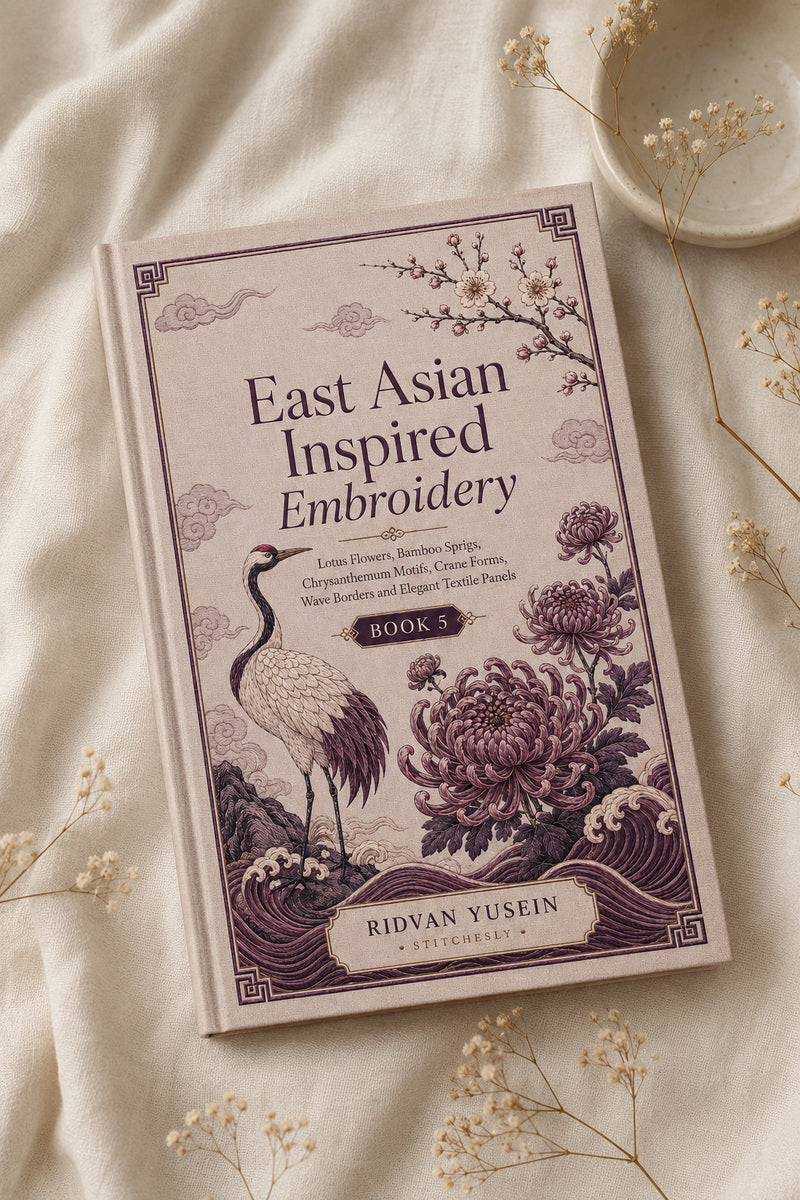 East Asian Inspired Embroidery 5 Book 02 from East Asian Inspired Embroidery Book 5, a digital embroidery design reference for machine embroidery designs, embroidery patterns and embroidery design reference.