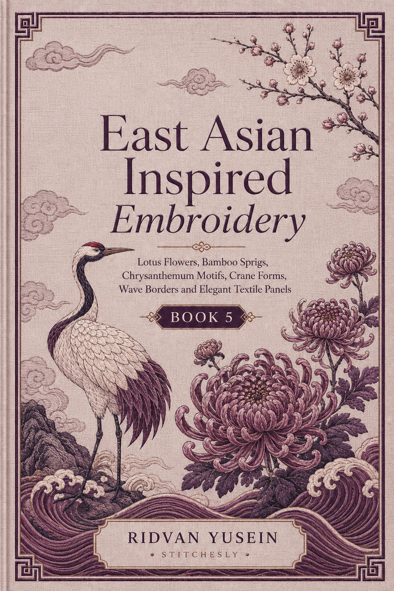 East Asian Inspired Embroidery 5 Book 03 from East Asian Inspired Embroidery Book 5, a digital embroidery design reference for machine embroidery designs, embroidery patterns and embroidery design reference.