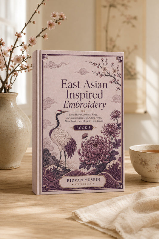 East Asian Inspired Embroidery 5 Book from East Asian Inspired Embroidery Book 5, a digital embroidery design reference for machine embroidery designs, embroidery patterns and embroidery design reference.
