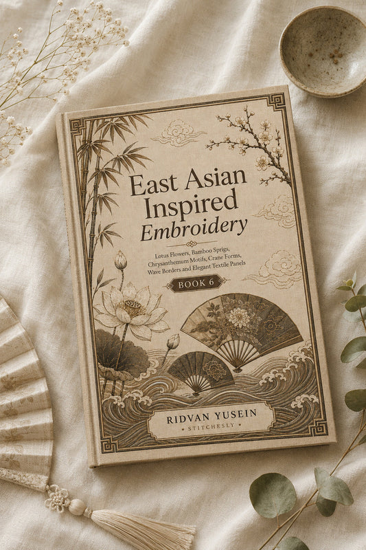East Asian Inspired Embroidery 6 Book 02 from East Asian Inspired Embroidery Book 6, a digital embroidery design reference for machine embroidery designs, embroidery patterns and embroidery design reference.