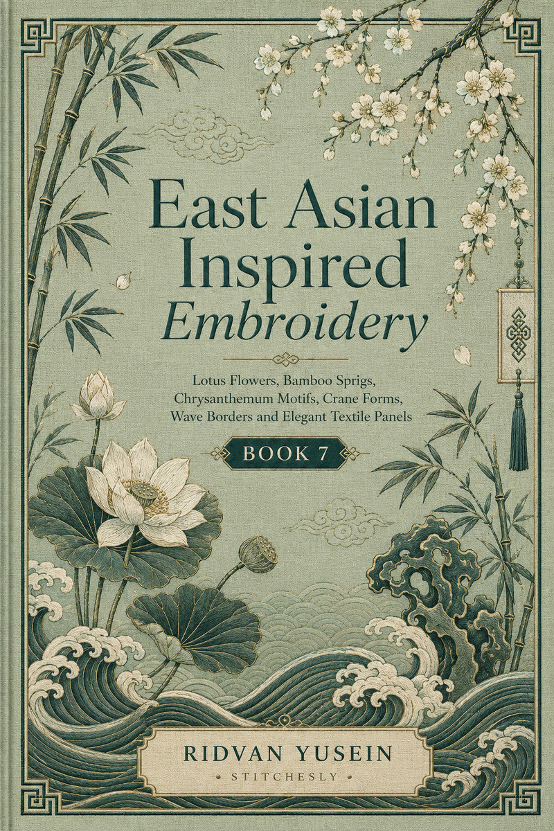 East Asian Inspired Embroidery 7 Book 03 from East Asian Inspired Embroidery Book 7, a digital embroidery design reference for machine embroidery designs, embroidery patterns and embroidery design reference.