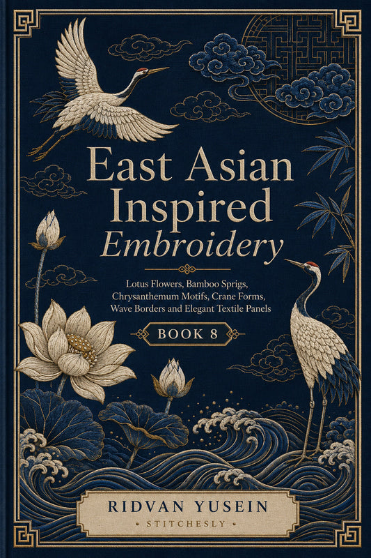 East Asian Inspired Embroidery 8 Book 02 from East Asian Inspired Embroidery Book 8, a digital embroidery design reference for machine embroidery designs, embroidery patterns and embroidery design reference.