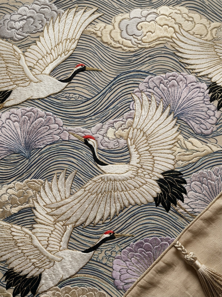 East Asian Inspired Embroidery Pattern 5 from East Asian Inspired Embroidery Book 5, a digital embroidery design reference for machine embroidery designs, embroidery patterns and embroidery design reference.