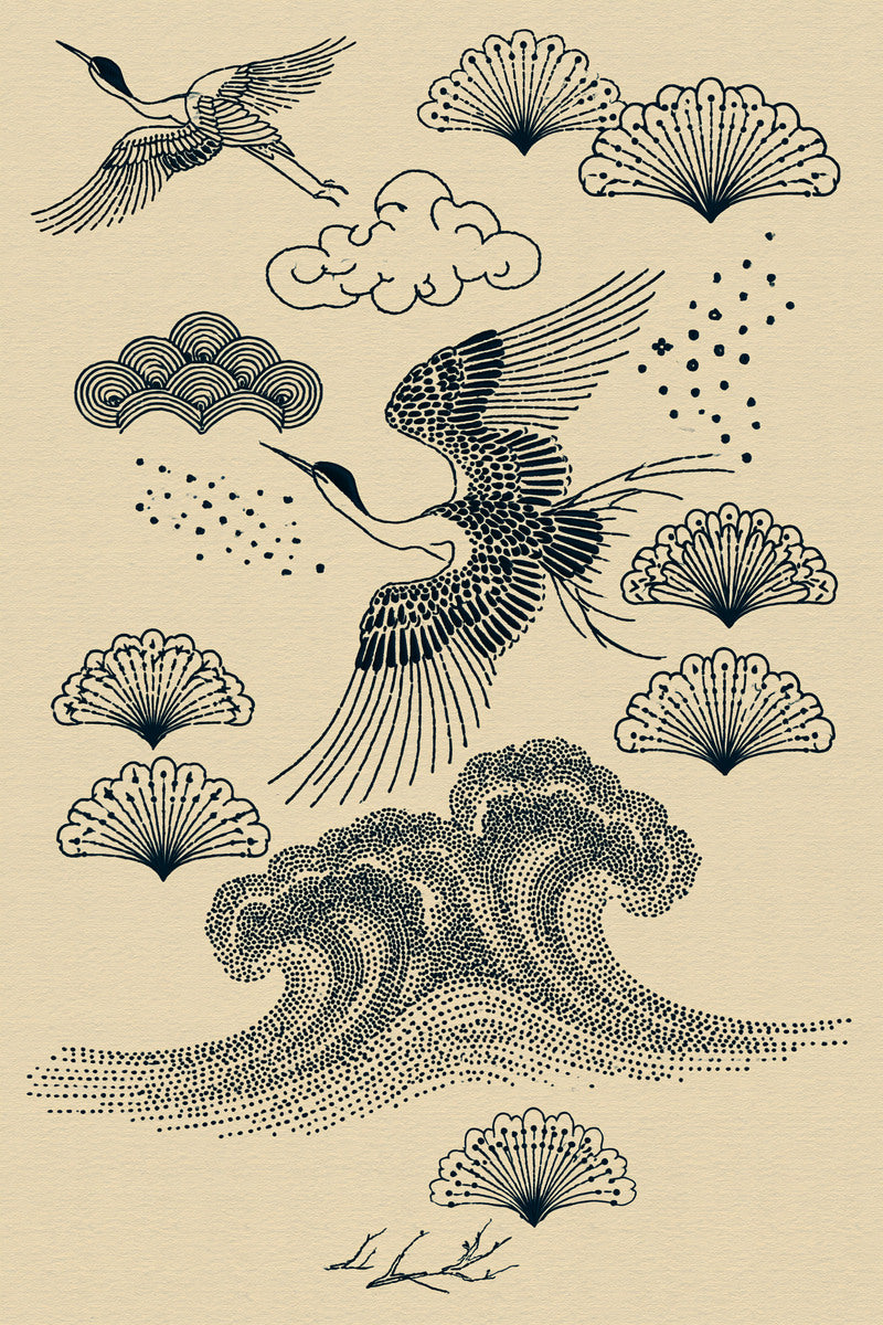 East Asian Inspired Embroidery Pattern from East Asian Inspired Embroidery Book 6, a digital embroidery design reference for machine embroidery designs, embroidery patterns and embroidery design reference.