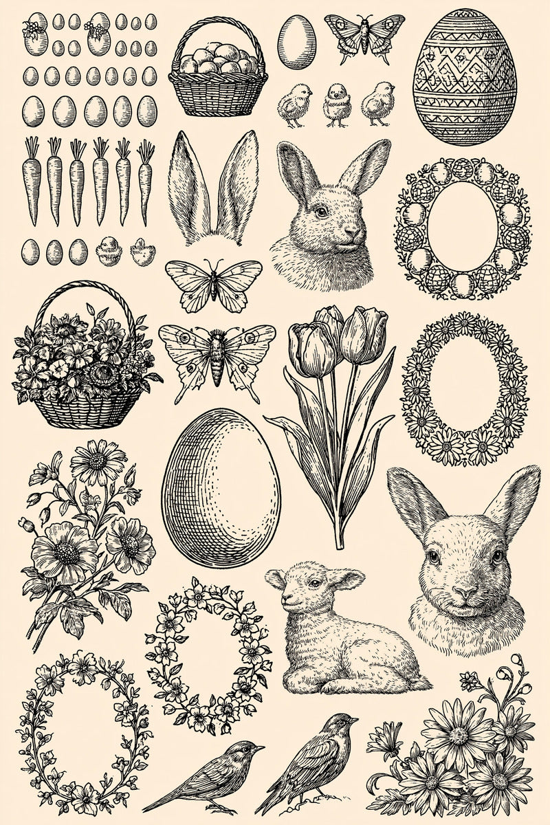 Easter And Spring Embroidery Pattern 03 from Easter & Spring Embroidery Book 1, a digital embroidery design reference for machine embroidery designs, embroidery patterns and seasonal embroidery motifs.