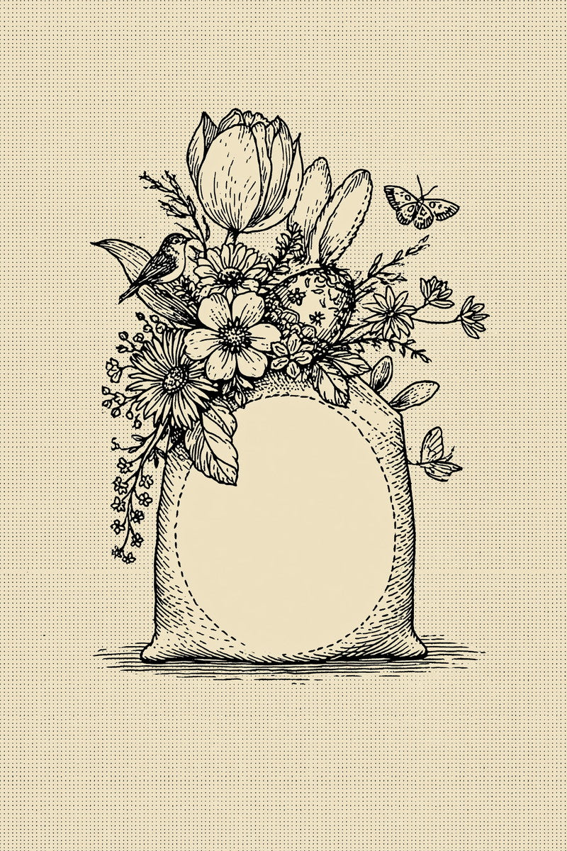 Easter Gift Pouch Motif Easter from Easter & Spring Embroidery Book 2, a digital embroidery design reference for machine embroidery designs, embroidery patterns and seasonal embroidery motifs.