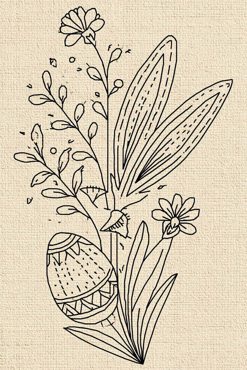 Easter Outline Mini Motif Backstitch from Backstitch & Outline Designs Book 4, a digital embroidery design reference for machine embroidery designs, embroidery patterns and seasonal embroidery motifs.