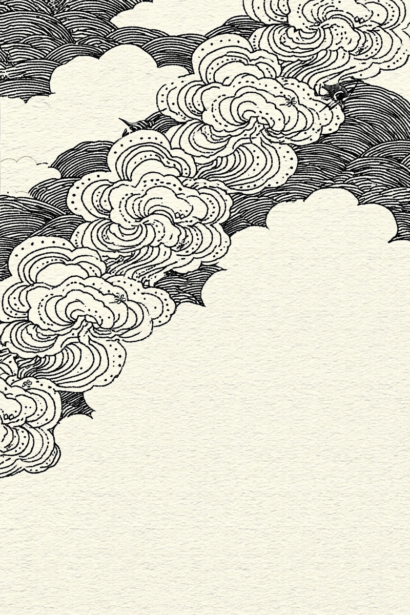 Elegant Cloud Border East Asian from East Asian Inspired Embroidery Book 3, a digital embroidery design reference for machine embroidery designs, embroidery patterns and border and edge embroidery.