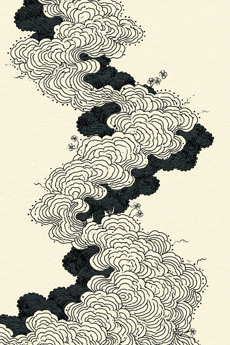 Elegant Cloud Border East Asian from East Asian Inspired Embroidery Book 6, a digital embroidery design reference for machine embroidery designs, embroidery patterns and border and edge embroidery.