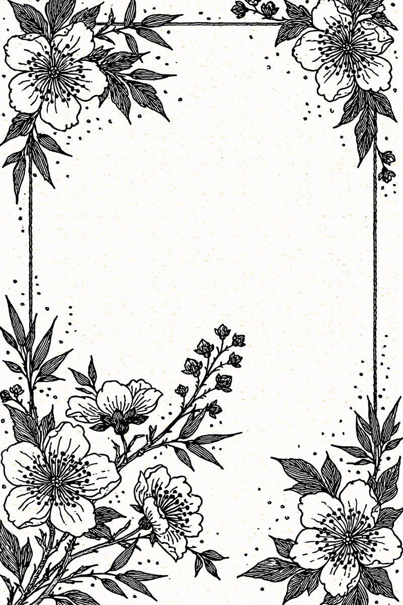 Elegant East Asian Label Frame from East Asian Inspired Embroidery Book 1, a digital embroidery design reference for machine embroidery designs, embroidery patterns and frames and monogram spaces.