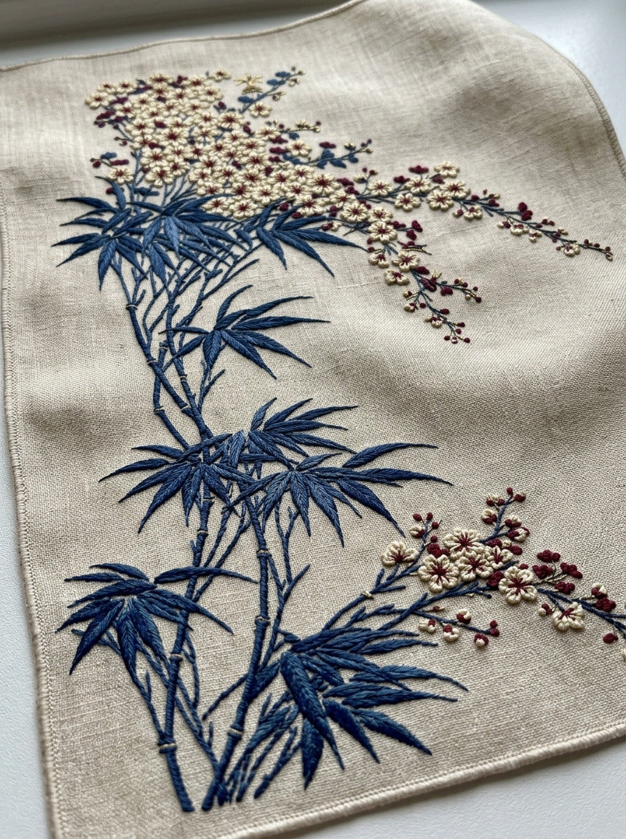 Elegant Mini Border Filler East from East Asian Inspired Embroidery Book 2, a digital embroidery design reference for machine embroidery designs, embroidery patterns and border and edge embroidery.