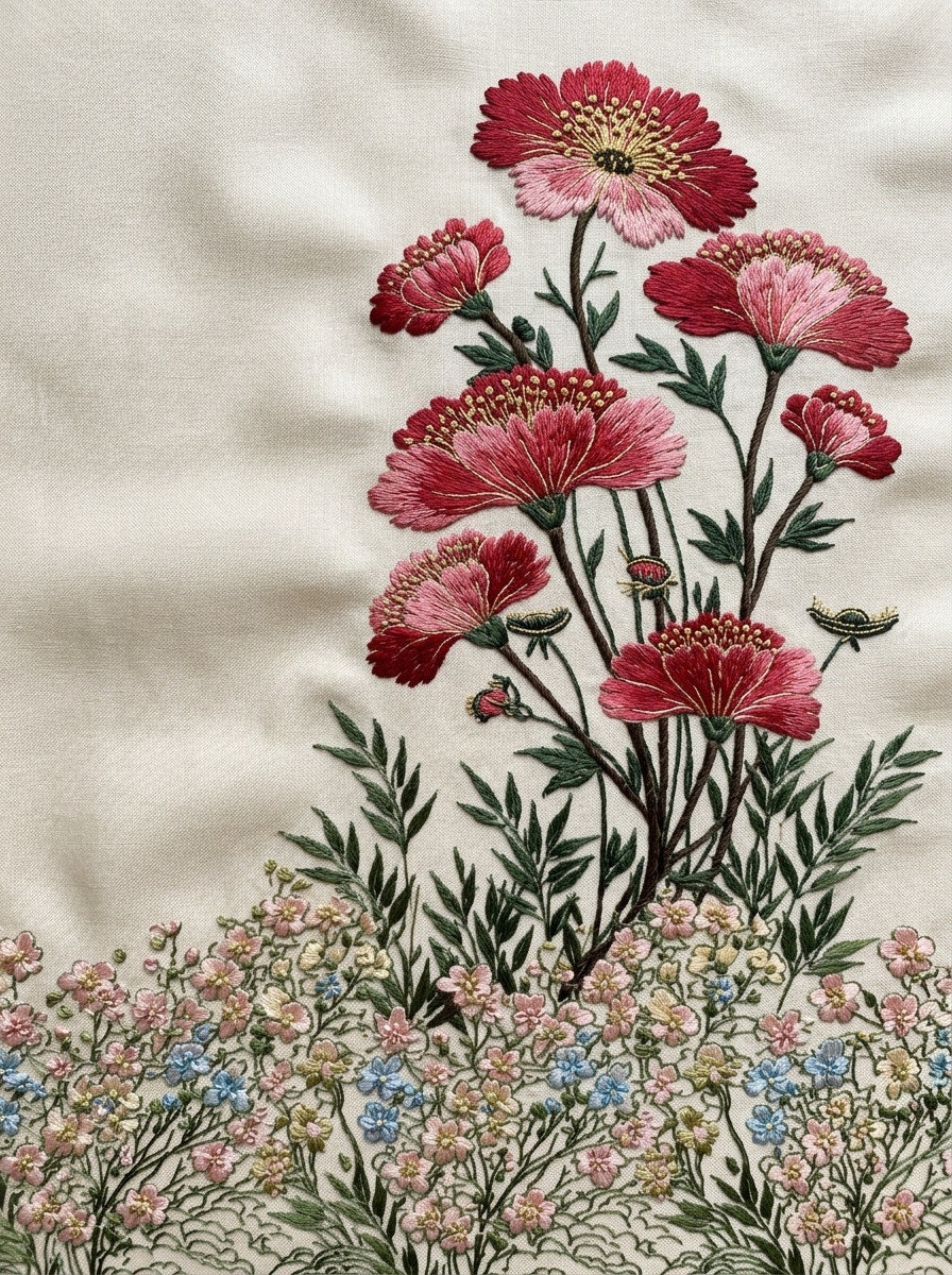 Elegant Mini Border Filler East from East Asian Inspired Embroidery Book 6, a digital embroidery design reference for machine embroidery designs, embroidery patterns and border and edge embroidery.