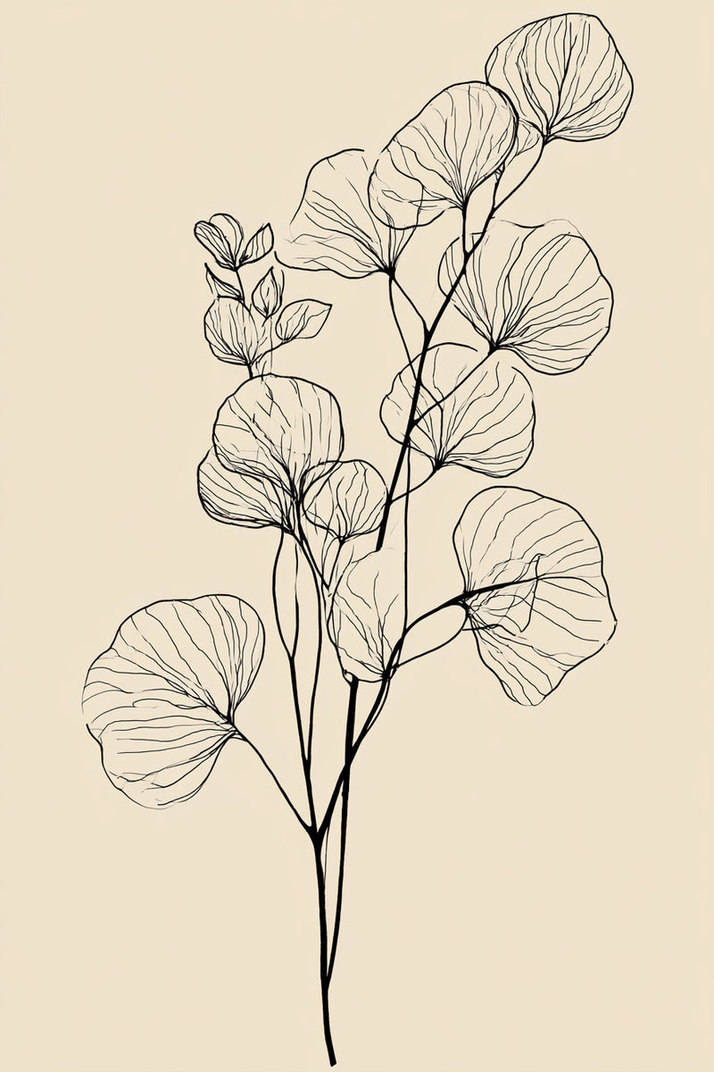 Eucalyptus Sprig from Botanical Embroidery Designs Book 2, a digital embroidery design reference for machine embroidery designs, embroidery patterns and small motif and accent designs.