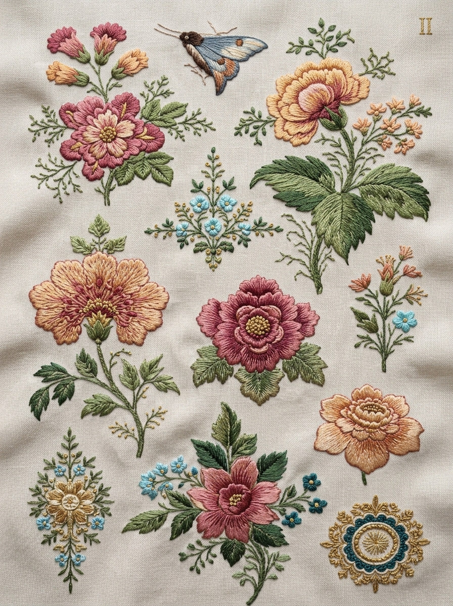 Fashion Accent Sampler Fashion Embroidery Png from Jacket Backs & Shirt Fronts Embroidery Book 3, a digital embroidery design reference for machine embroidery designs, embroidery patterns and garment placement ideas.