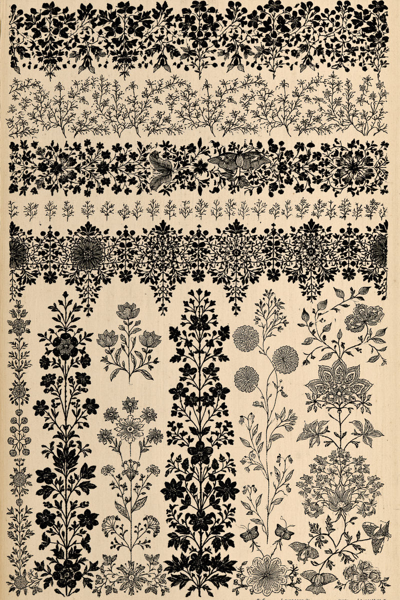 Fashion Embroidery Pattern Book from Jacket Backs & Shirt Fronts Embroidery Book 3, a digital embroidery design reference for machine embroidery designs, embroidery patterns and garment placement ideas.