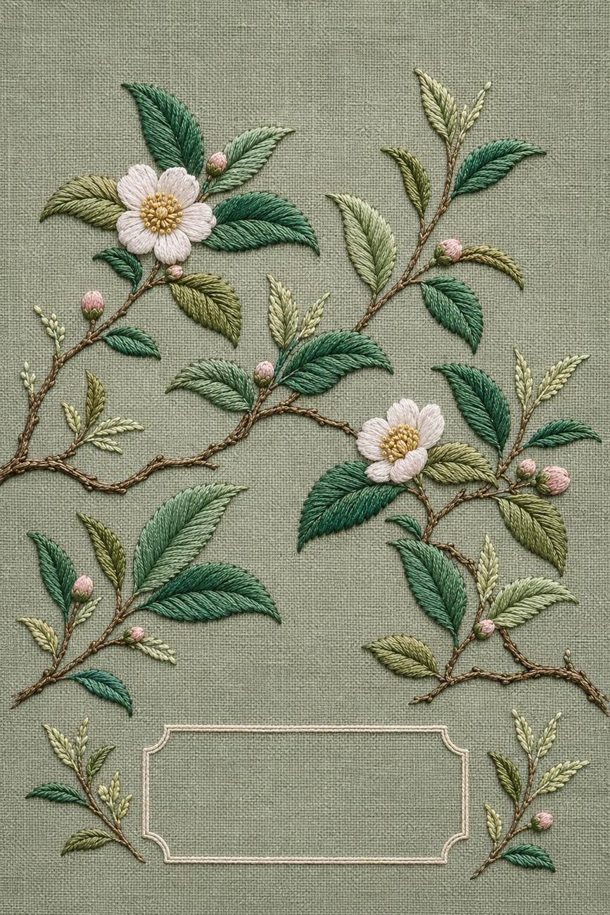 Specimen, Citrus & Winter Garden included design five for the five-pattern hand embroidery bundle