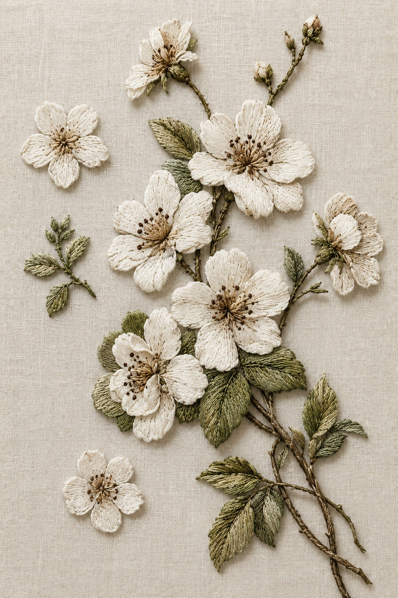 Floral Fashion Placement Set 02 from Neckline & Collar Embroidery Designs Book 2, a digital embroidery design reference for machine embroidery designs, embroidery patterns and lace and broderie details.