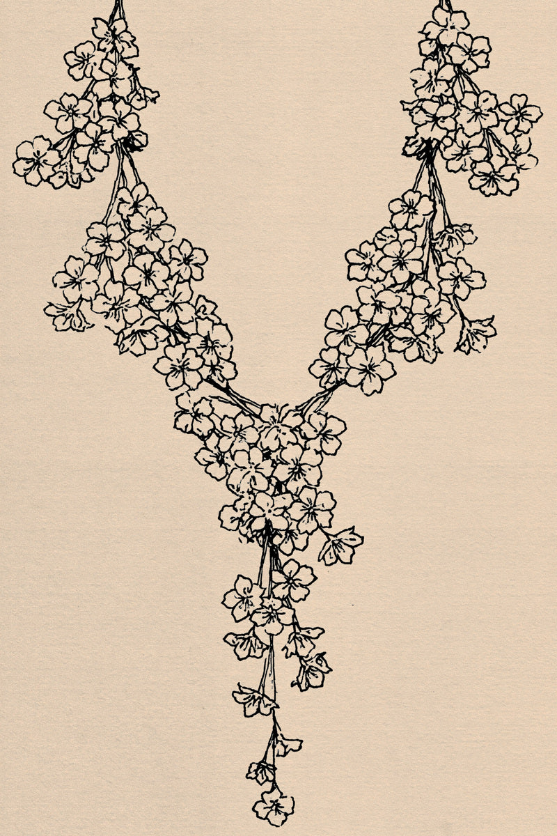 Floral Neckline With Central 02 from Neckline & Collar Embroidery Designs Book 1, a digital embroidery design reference for machine embroidery designs, embroidery patterns and garment placement ideas.