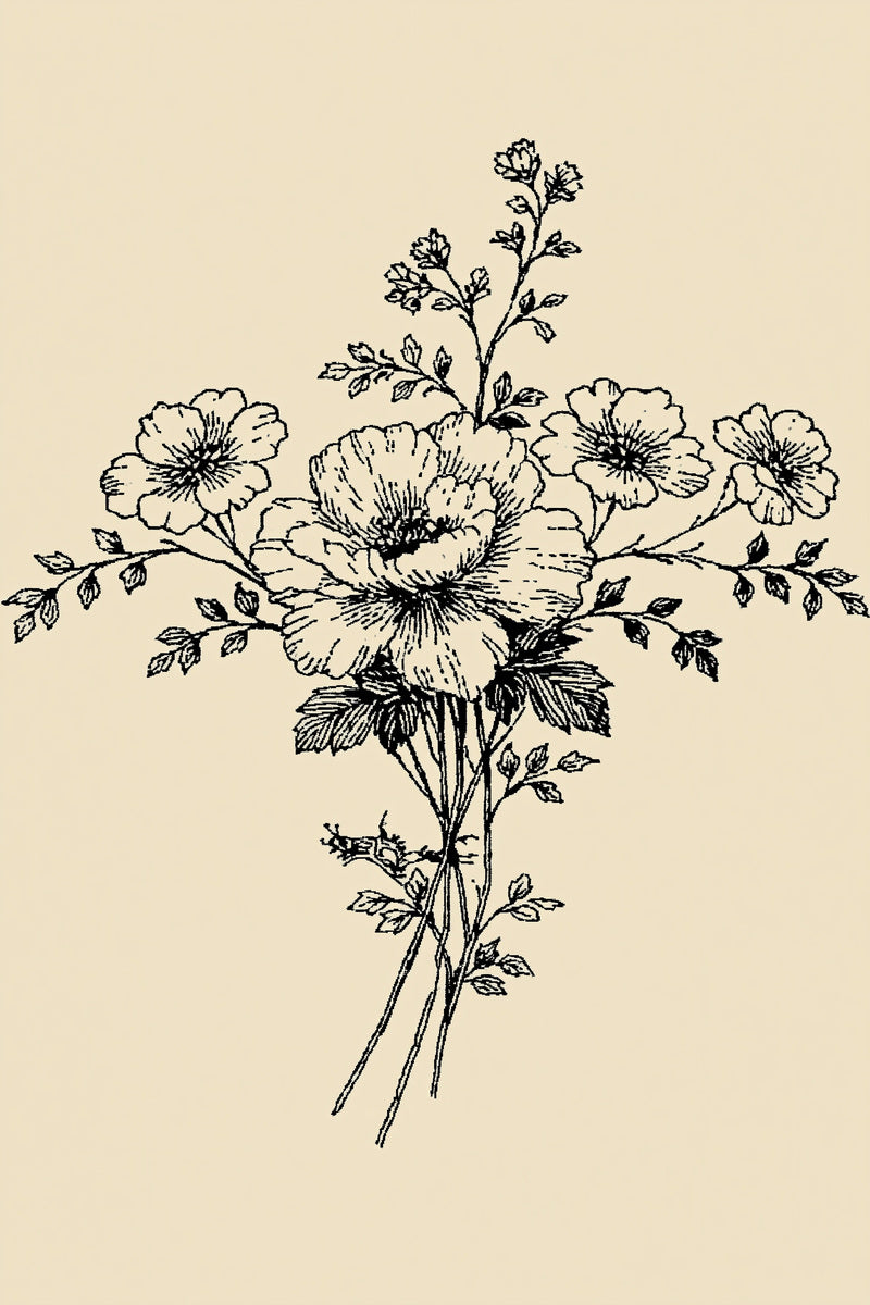 Floral Runner End Design from Napkins, Table Runners & Kitchen Linens Book 2, a digital embroidery design reference for machine embroidery designs, embroidery patterns and border and edge embroidery.