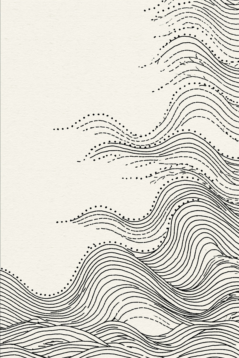 Flowing Wave Border East Asian from East Asian Inspired Embroidery Book 1, a digital embroidery design reference for machine embroidery designs, embroidery patterns and border and edge embroidery.