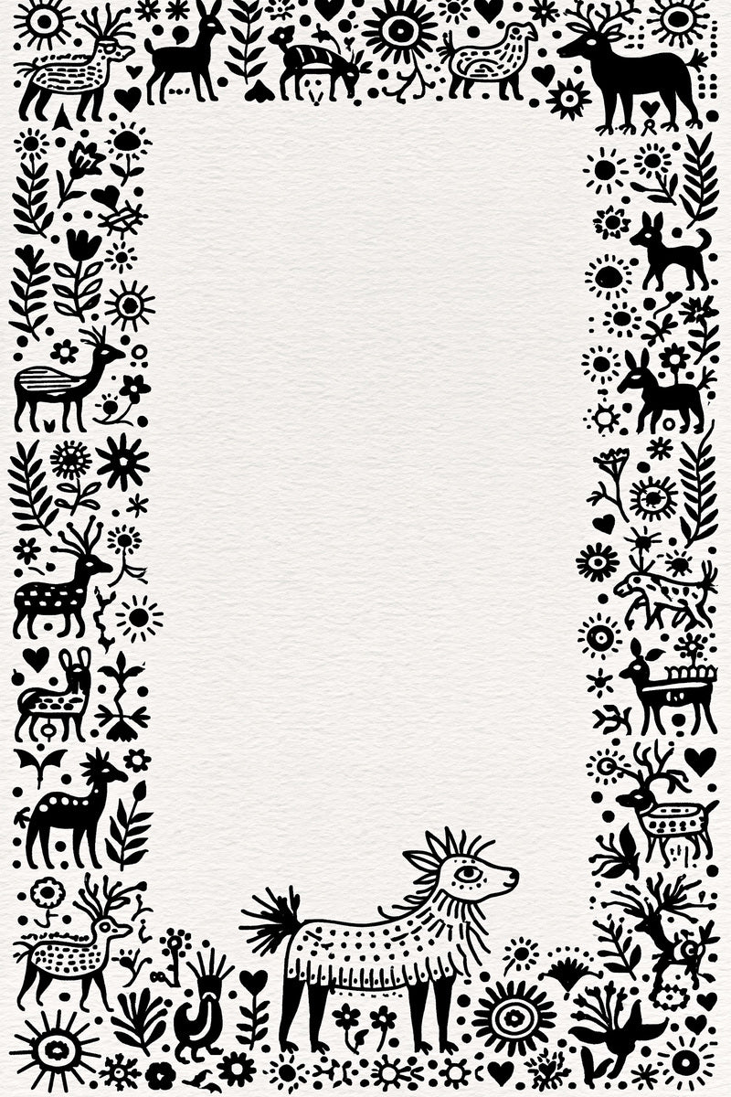 Folk Animal Border Global Folk from Global Folk Art Embroidery Book 1, a digital embroidery design reference for machine embroidery designs, embroidery patterns and border and edge embroidery.