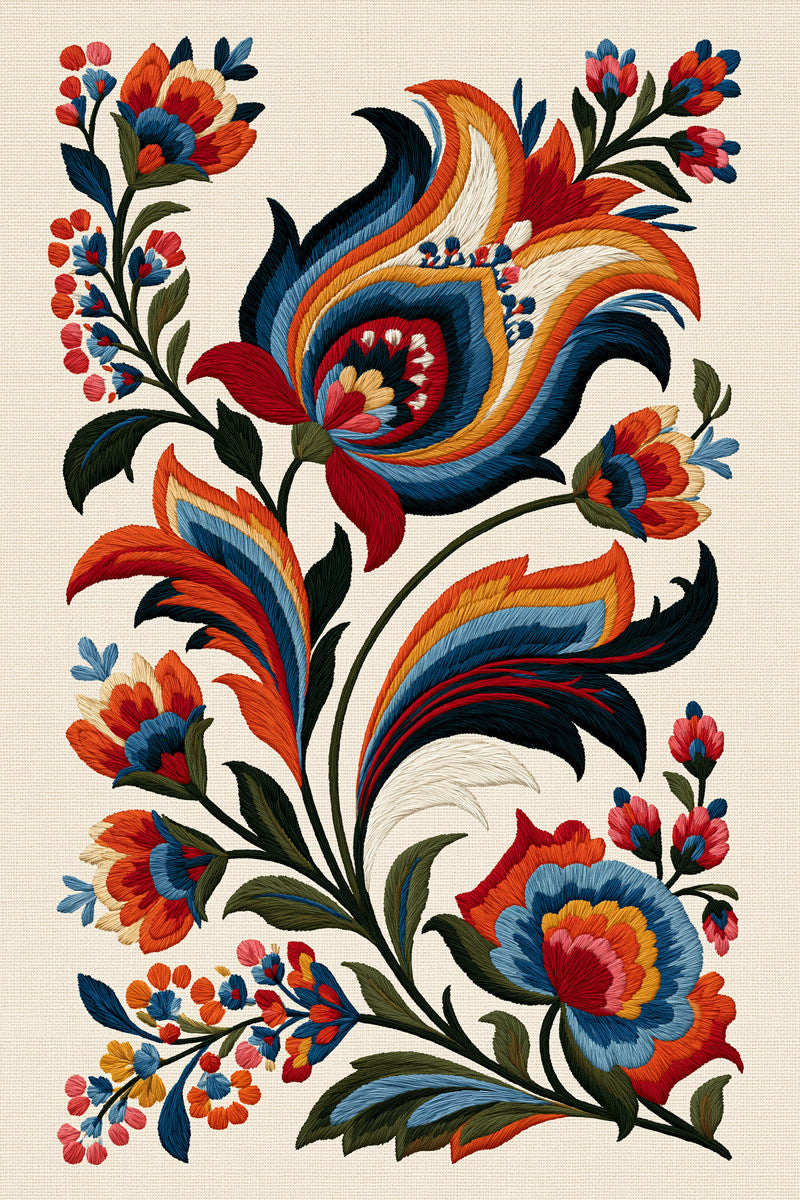 Folk Home Textile Placement Set from Hungarian & Slavic Embroidery Motifs Book 4, a digital embroidery design reference for machine embroidery designs, embroidery patterns and lace and broderie details.