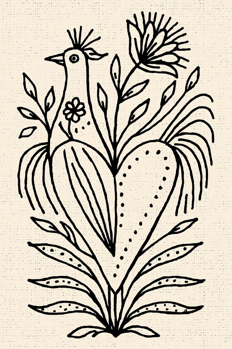 Folk Kitchen Heart Motif Kitchen from Kitchen Towels & Aprons Embroidery Book 4, a digital embroidery design reference for machine embroidery designs, embroidery patterns and linen and home textile projects.