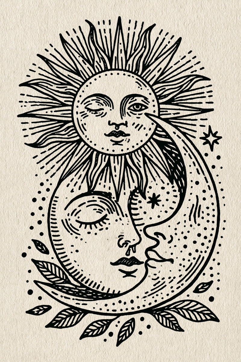 Folk Sun Moon And Star from Global Folk Art Embroidery Book 1, a digital embroidery design reference for machine embroidery designs, embroidery patterns and embroidery design reference.