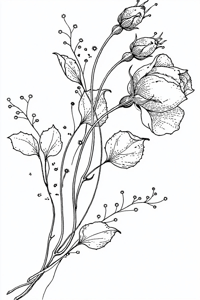 French Bridal Rosebud Motif French from French Embroidery & La Broderie Blanche Book 2, a digital embroidery design reference for machine embroidery designs, embroidery patterns and lace and broderie details.
