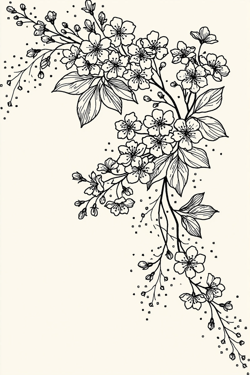 French Floral Corner Accent French from French Embroidery & La Broderie Blanche Book 5, a digital embroidery design reference for machine embroidery designs, embroidery patterns and corner embroidery.