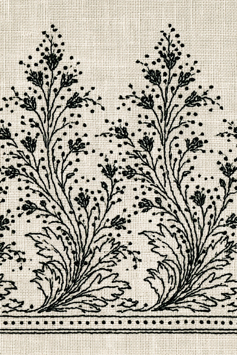 French Guest Room Linen Border from French Embroidery & La Broderie Blanche Book 5, a digital embroidery design reference for machine embroidery designs, embroidery patterns and border and edge embroidery.