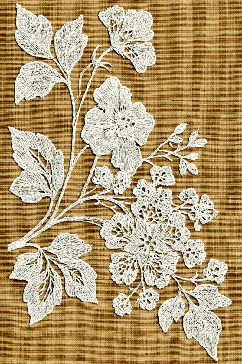 French Pillow Corner Motif French from French Embroidery & La Broderie Blanche Book 7, a digital embroidery design reference for machine embroidery designs, embroidery patterns and corner embroidery.