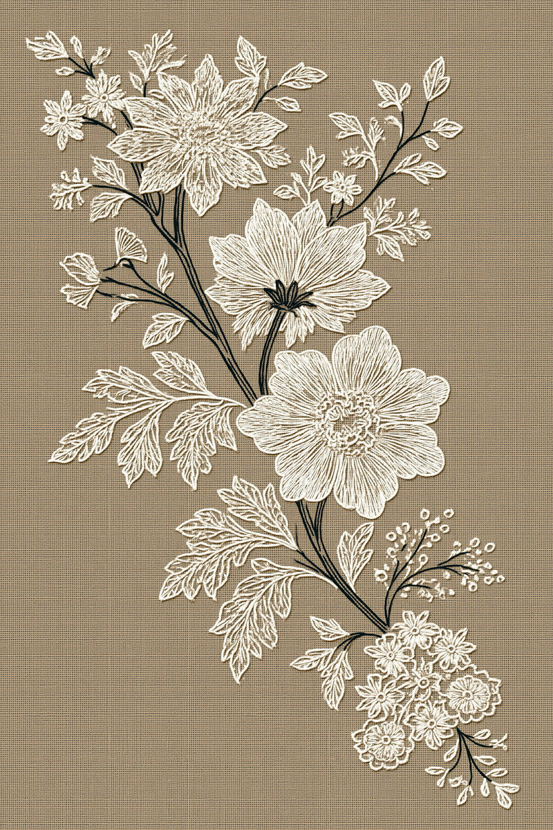 French Pillow Corner Motif French from French Embroidery & La Broderie Blanche Book 8, a digital embroidery design reference for machine embroidery designs, embroidery patterns and corner embroidery.