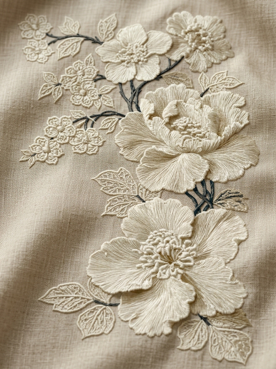 French Pillow Corner Motif French from French Embroidery & La Broderie Blanche Book 4, a digital embroidery design reference for machine embroidery designs, embroidery patterns and corner embroidery.