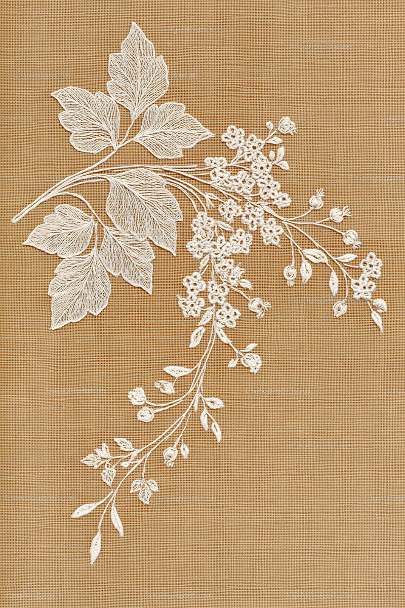 French Table Runner End Motif from French Embroidery & La Broderie Blanche Book 3, a digital embroidery design reference for machine embroidery designs, embroidery patterns and border and edge embroidery.