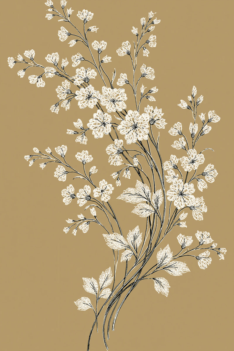 French Whitework Floral Sprig French from French Embroidery & La Broderie Blanche Book 5, a digital embroidery design reference for machine embroidery designs, embroidery patterns and lace and broderie details.