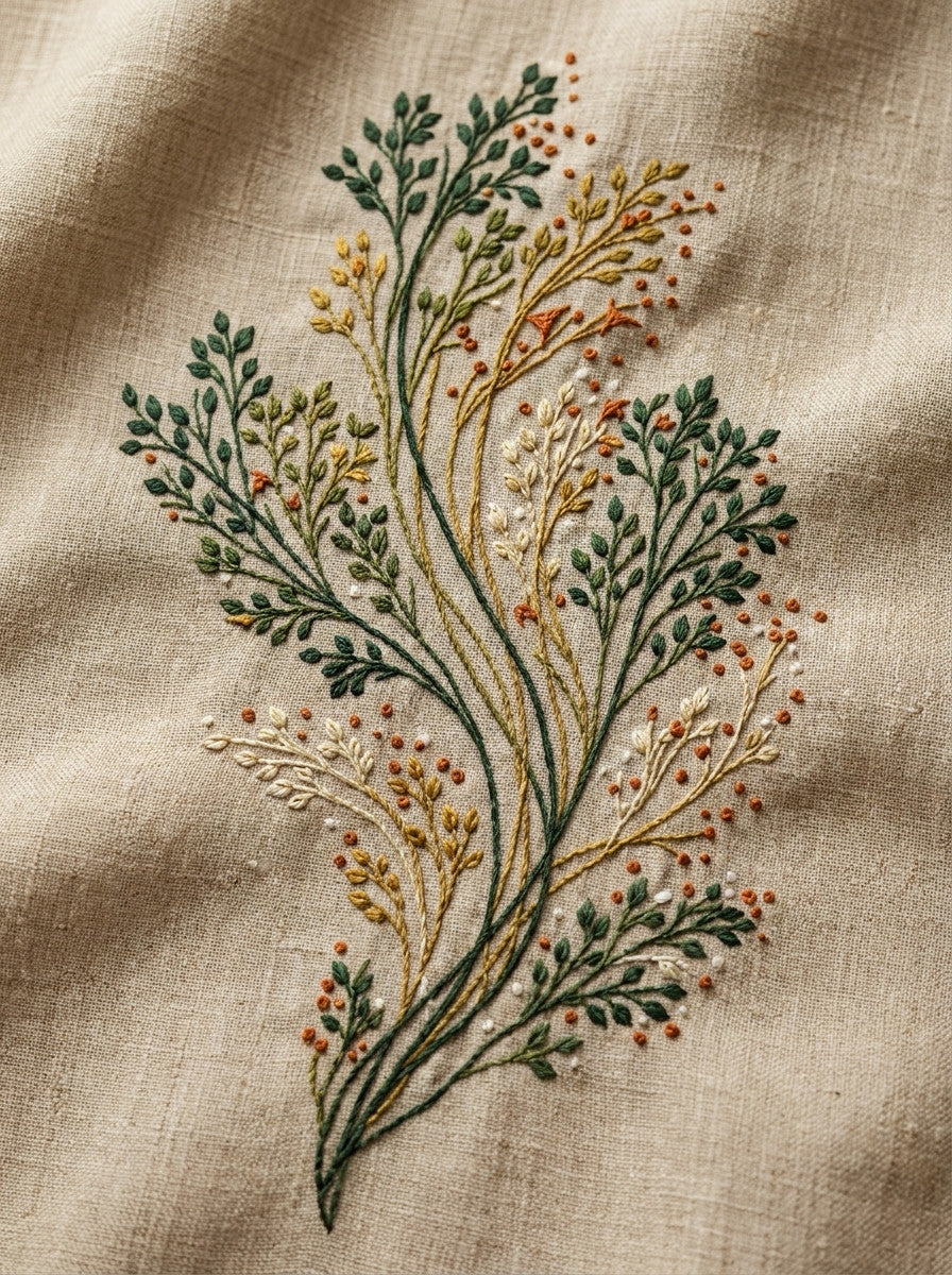 Garden Filler Leaf Motif Botanical from Botanical Sprig Library Book 2, a digital embroidery design reference for machine embroidery designs, embroidery patterns and small motif and accent designs.