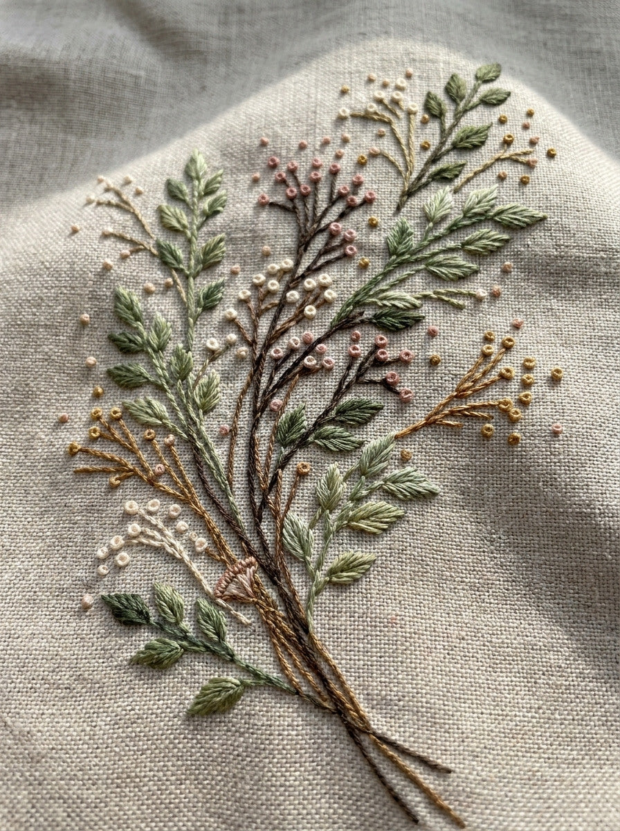 Garden Filler Leaf Motif Botanical from Botanical Sprig Library Book 3, a digital embroidery design reference for machine embroidery designs, embroidery patterns and small motif and accent designs.