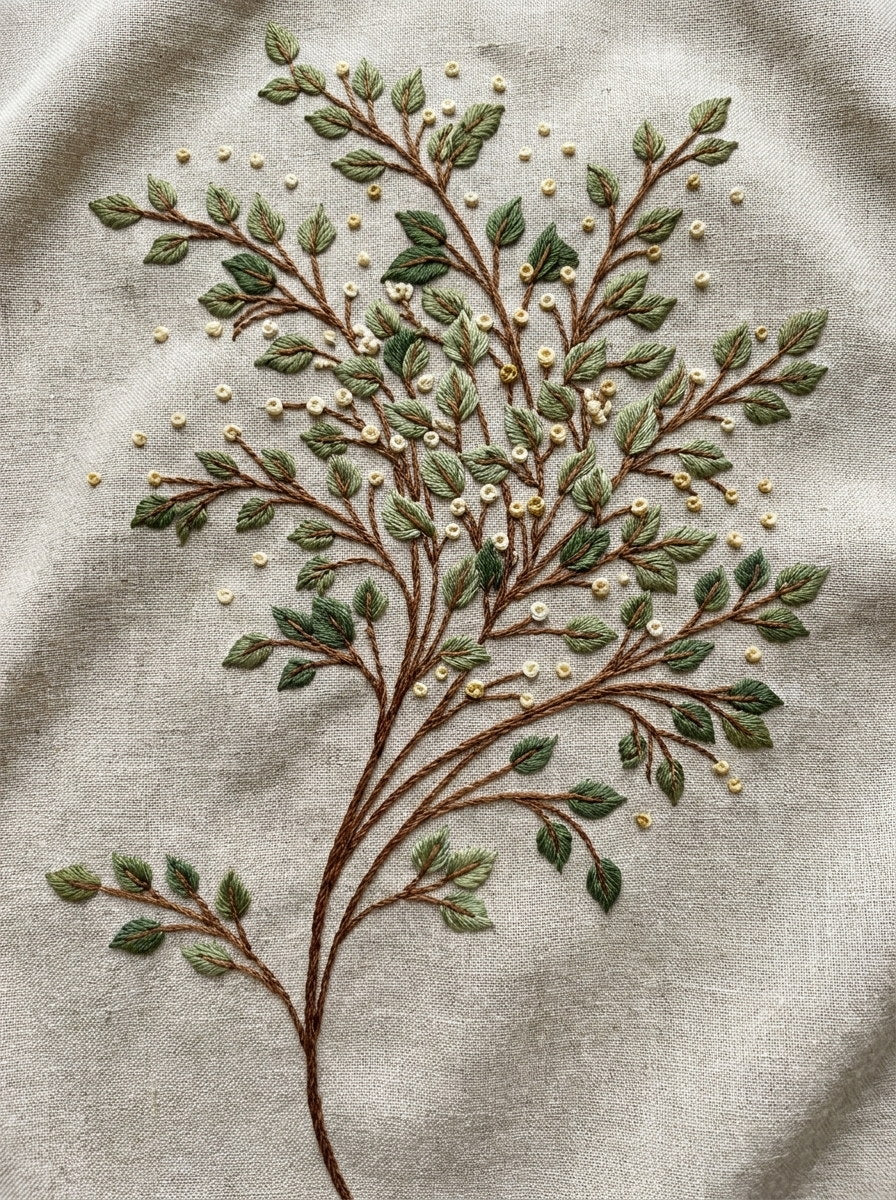 Garden Filler Leaf Motif Botanical from Botanical Sprig Library Book 6, a digital embroidery design reference for machine embroidery designs, embroidery patterns and small motif and accent designs.