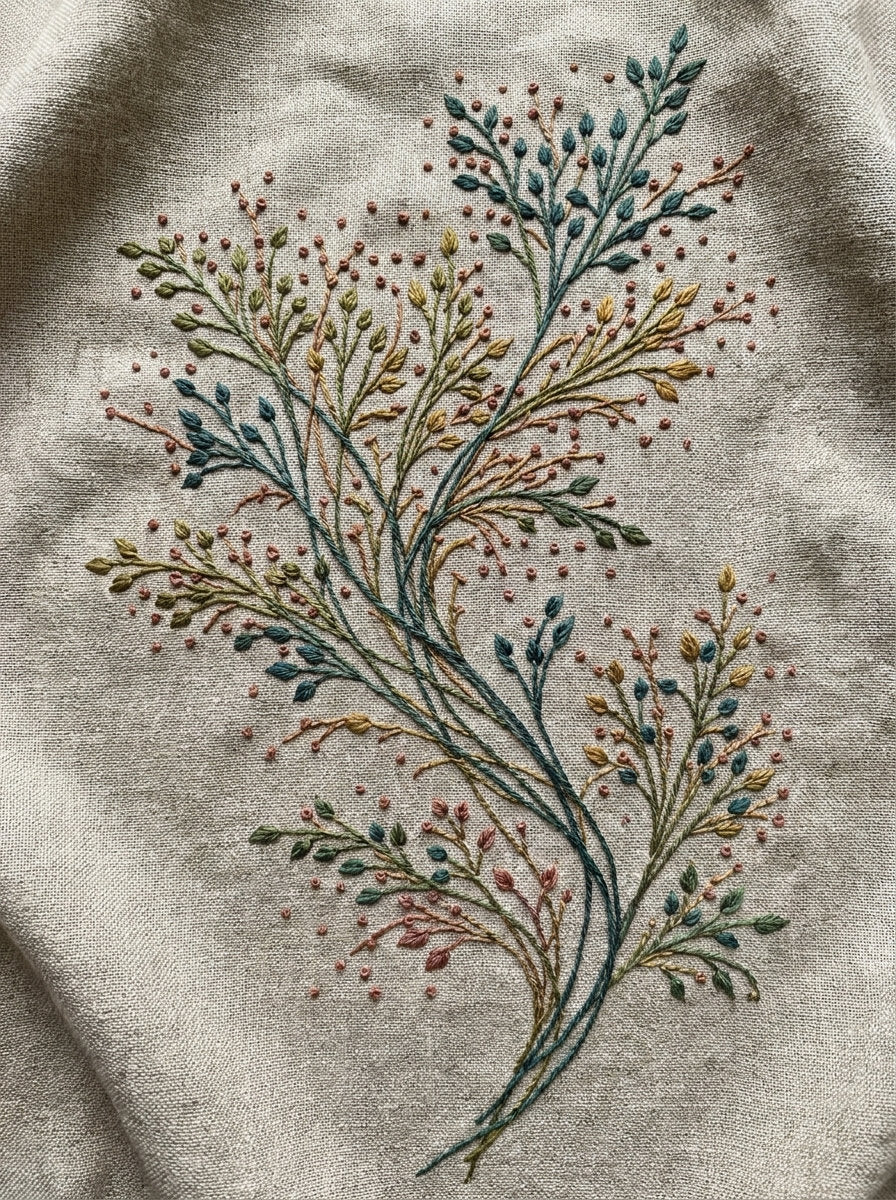 Garden Filler Leaf Motif Botanical from Botanical Sprig Library Book 9, a digital embroidery design reference for machine embroidery designs, embroidery patterns and small motif and accent designs.
