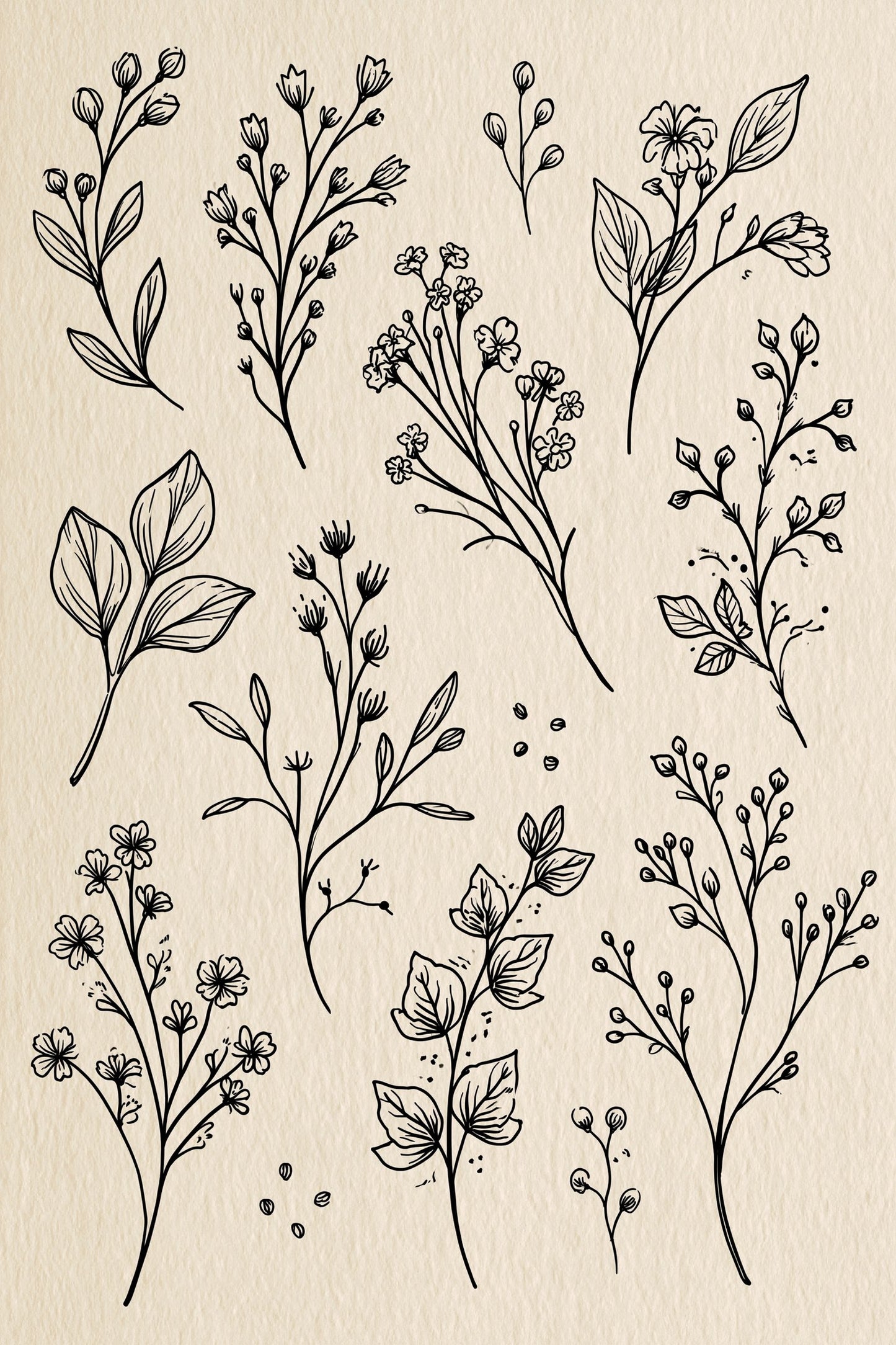 Digital PDF embroidery design bundle cover preview for Botanical Garden Archive Bundle 1, featuring curated embroidery patterns, motif library references and textile design… - preview 22