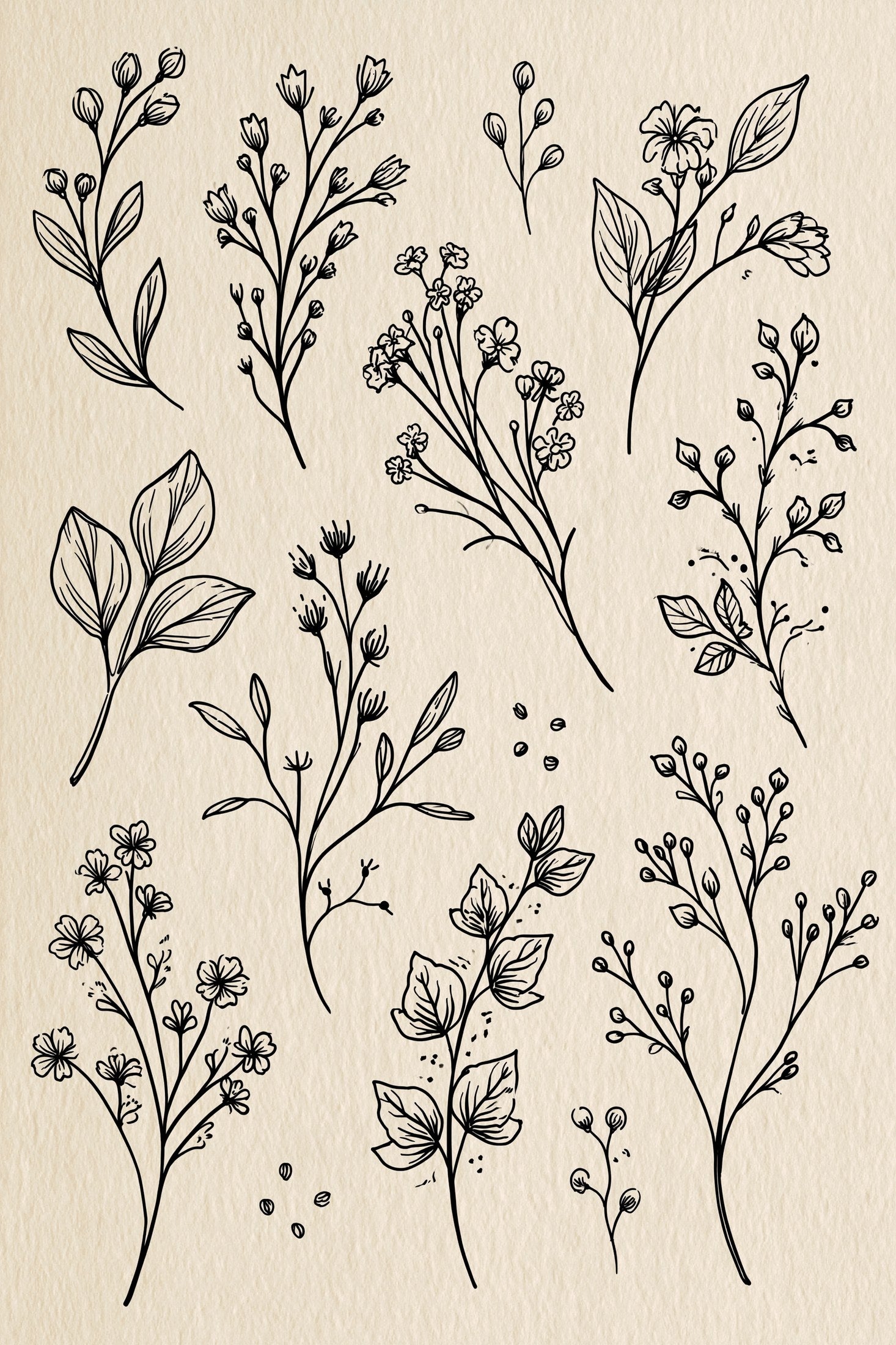 Digital PDF embroidery design bundle cover preview for Botanical Garden Archive Bundle 1, featuring curated embroidery patterns, motif library references and textile design… - preview 22