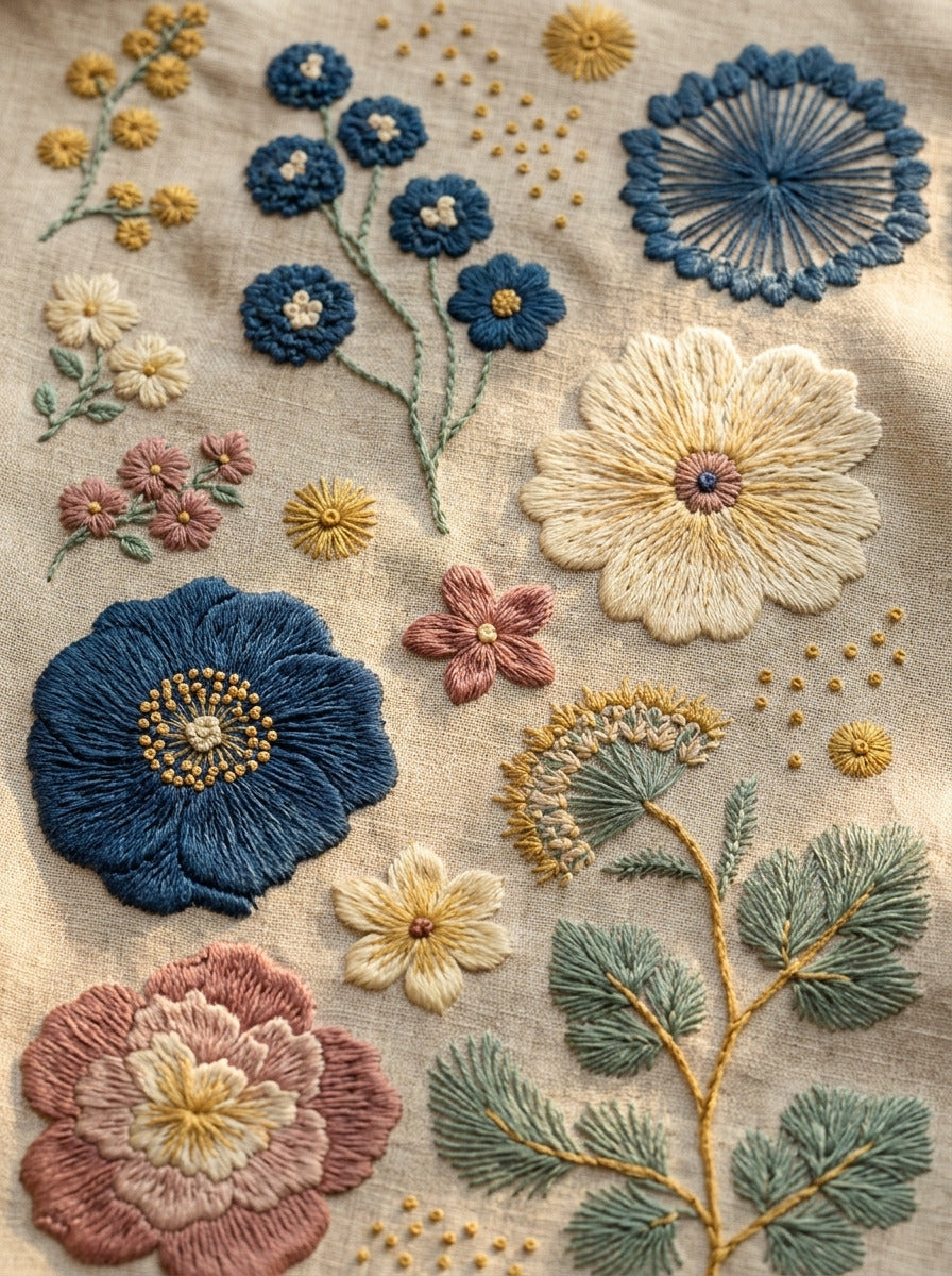 Garment Mini Motif Library Plate from Jacket Backs & Shirt Fronts Embroidery Book 2, a digital embroidery design reference for machine embroidery designs, embroidery patterns and garment placement ideas.