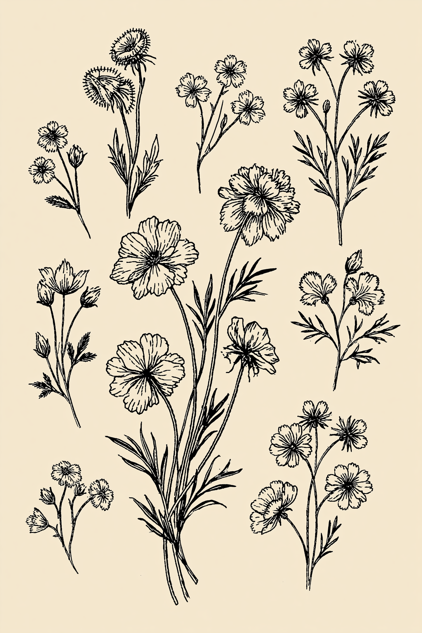 Accent Designs & Mini Motif Library - Book 1 | Digital PDF Embroidery Design Book