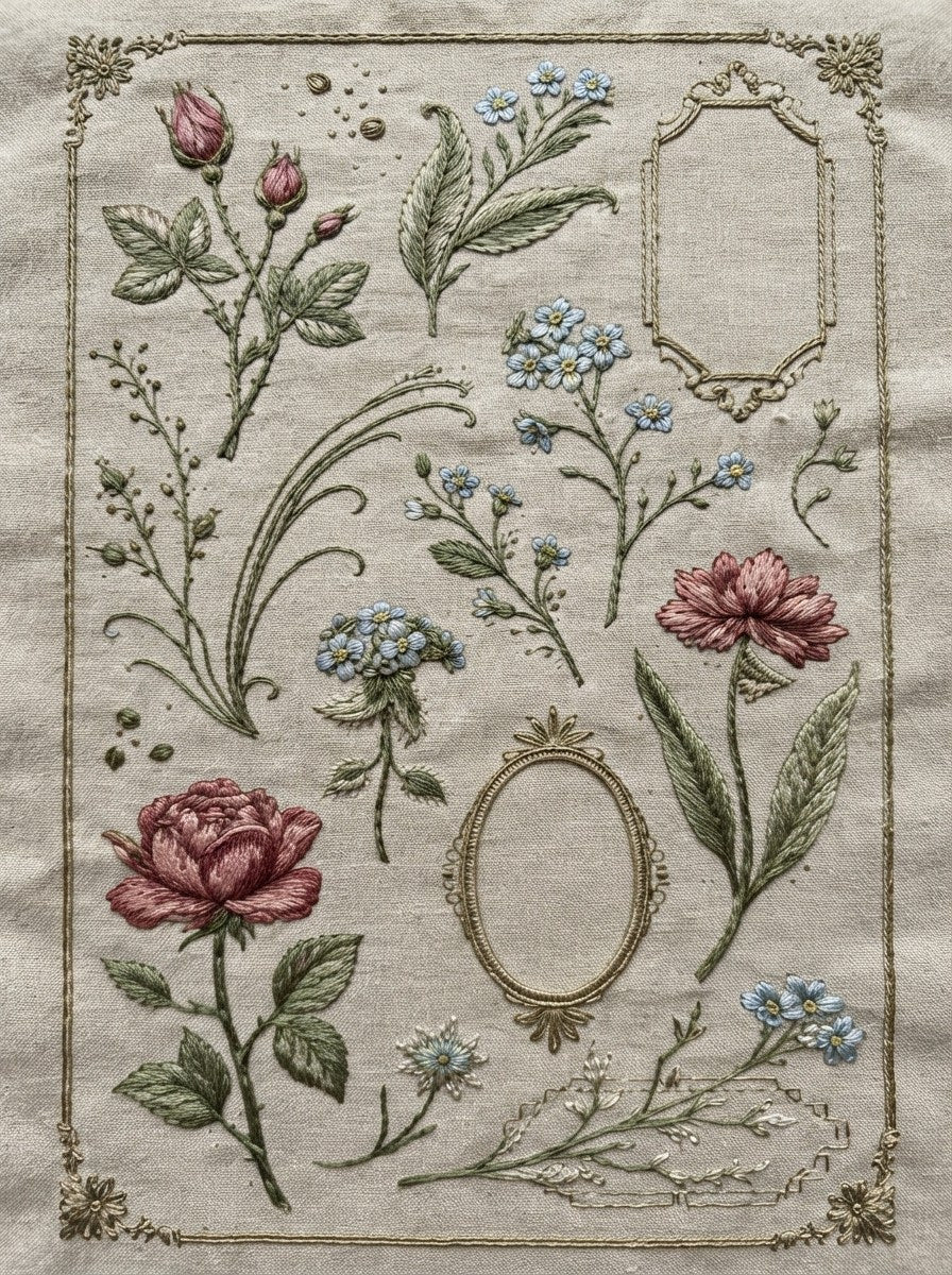 Victorian Sprig & Heirloom Botanicals Book 49 Product Book 5 digital PDF embroidery design book - product image 16